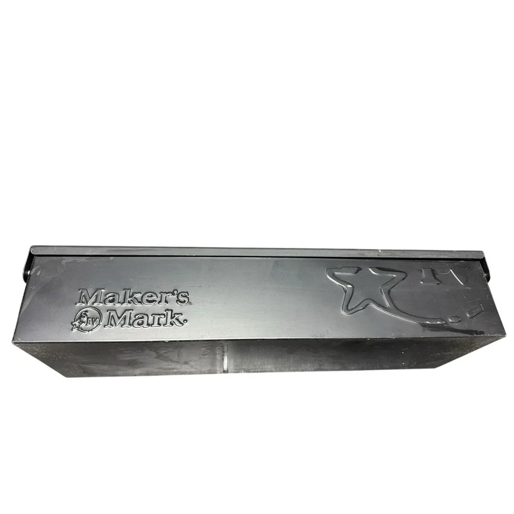Maker's Mark Metal Black Storage/Display Box for Condiments & Bar Tools
